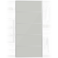 Quality Solid Light Grey Wardrobe Door 950x2000mm For Home DIY