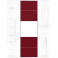 Quality Solid Maroon Wardrobe Door 650x2200mm For Home DIY