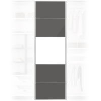 Quality Solid Grey Wardrobe Door 650x2200mm For Home DIY