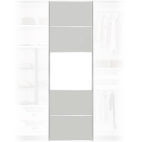 Quality Solid Light Grey Wardrobe Door 650x2200mm For Home DIY