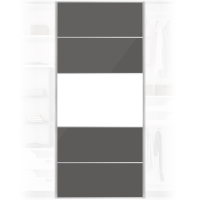 Quality Solid Grey Wardrobe Door 950x2200mm For Home DIY