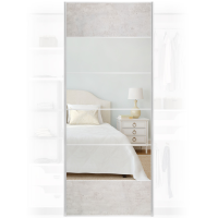Quality XXL Mirrored Concrete Wardrobe Door 950x2400mm For Home DIY