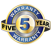 Five Year Hassle Free FULL Warranty