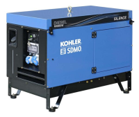 Kohler SDMO Diesel 10000E Silence Diesel Generator with wheel kit and AMP202