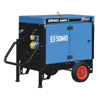 Kohler SDMO Diesel 6000A Silence Diesel Generator with Wheel Kit and AMP202