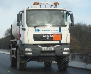 10,000 Liter Fuel Bowser Hire in West Sussex