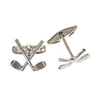  925 Sterling Silver Golf Club Cufflinks 15 x 17mm