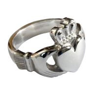  925 Sterling Silver Man's Large Irish Claddagh Rings 20mm