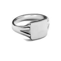  925 Sterling Silver Square Signet Rings 10 x 10mm