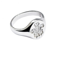  925 Sterling Silver Welsh Dragon Signet Rings 14 x 12mm 8.1g