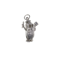  925 Sterling Silver Wise Old Owl Charm