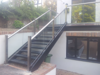 Customisable Glass Stair Railings