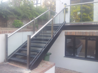 Suppliers Of Customisable Glass Stair Railings In Surrey