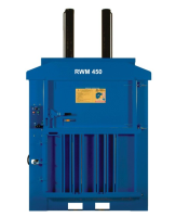 RWM 450 Heavy Duty Waste Balers For Distribution Depots With Restricted Ceiling Height