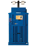 RWM 60 Compact Waste Baler For Distribution Depots With Restricted Ceiling Height