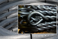 Wire long black annealed 3.5mm diameter, pre-cut and looped For Food Manufacturers