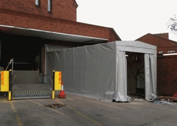Rearwall-Mounted Industrial Canopies