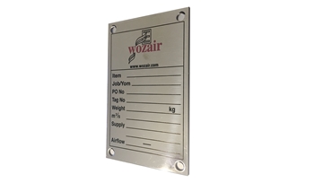 Chemically Etched Stainless Steel Nameplates