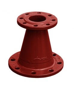 Red Ductile Flanged Fittings - Waste Water