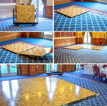 Q-Step Portable Dance Floor For Hire