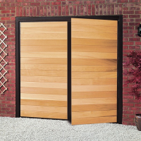 Wooden Side Hinged Garage Doors