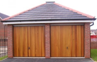 Made To Measure Cedar Garage Doors For Property Renovations In Surrey