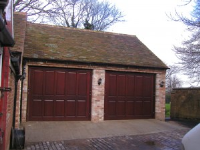 Bespoke Cedar Garage Doors For Renovations In Hampshire