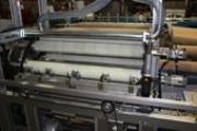 Cardboard tube labeller machinery