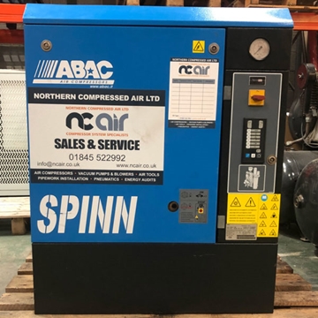 Used Abac Spinn 7.5kw Screw Compressor On Hire