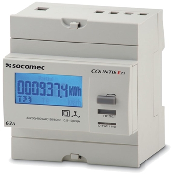 Socomec Countis E20 63A Direct Connected 3 Phase Energy Meter Series
