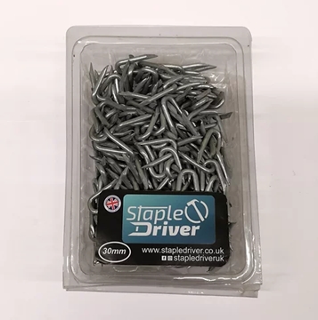 Electro Galvanised 30 mm Wire Staples For Staple Driver
