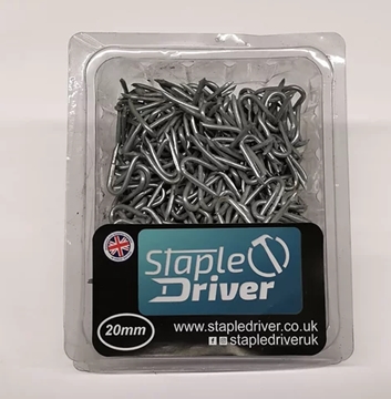 Electro Galvanised 20mm Wire Staples For Staple Driver 