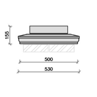 PC2012 Moulded Apex Plus Pier Block Pier Cap