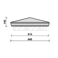 PC2510 Moulded Apex Pier Cap