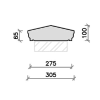 CS14 Moulded Apex Coping Stone