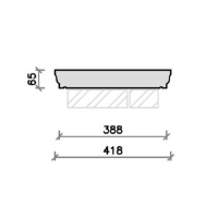 CS34B Moulded Flat Top Coping Stone