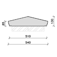 CS44 Moulded Apex Coping Stone