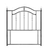 Ashley 150 Cm Nickel King Size Headboard