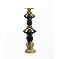 Double Monkey Candle Holder