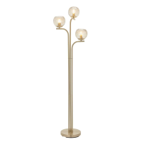 Brass Dimple 3 Floor Light