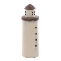 Medium Four Window Round Light House Ornament