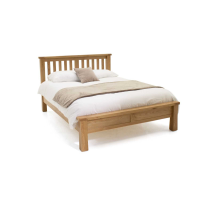 Modern Breeze Solid Oak Natural Brown 6ft Super King Size Low End Bed Frame