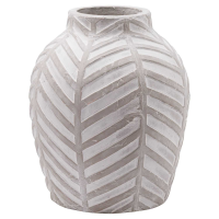 Earthy Modern Geometric Pattern Bloomville Stone Texture Ceramic Flower Vase 36x30cm