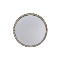 Greywash Hector Mirror Round Grey Wash