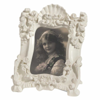 Cream Clay Paint Portrait Photo Frame