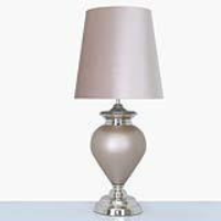 Large Champagne Regal Lamp With 19inch Champagne Velvet Shade