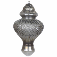 The Noel Collection Smoked Midnight Glass Bauble