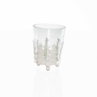 Noel Collection Small Christmas Tree Crackled Candle Holder