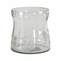 Crystal Cut Vase Large Clear