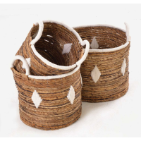 Set Of 3 Diamond Baskets